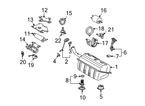 Mercedes-Benz 230-470-43-01 Fuel Tank