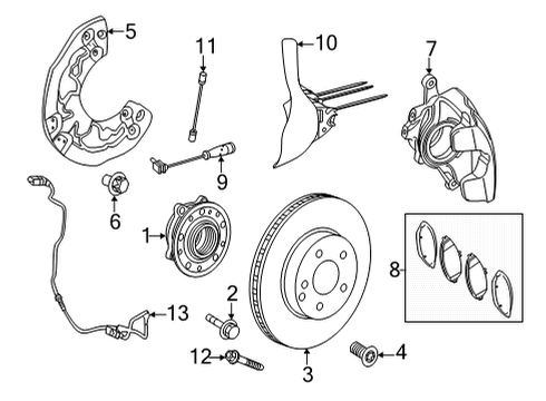 Mercedes-Benz 001-421-31-86 Caliper Seal Kit