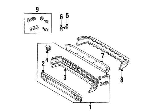 Mercedes-Benz 201-880-19-71 Face Bar