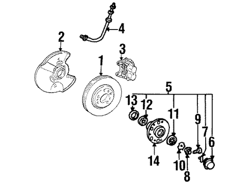 Mercedes-Benz 201-547-00-85-02 Grease Cap Spring