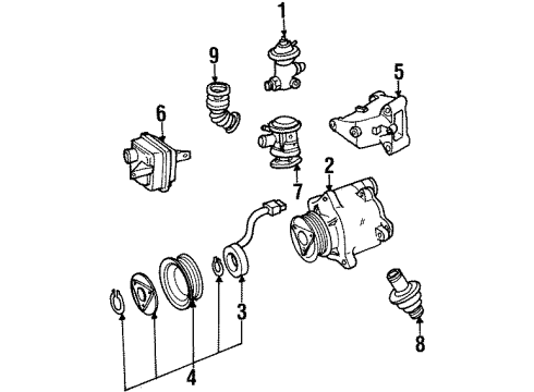 Mercedes-Benz 104-140-04-86 Pulley