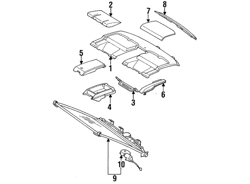 Mercedes-Benz 140-690-07-49-9A99 Package Tray Trim