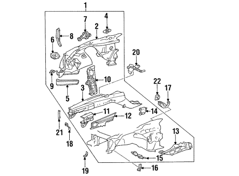 Mercedes-Benz 140-620-42-61 Apron Panel