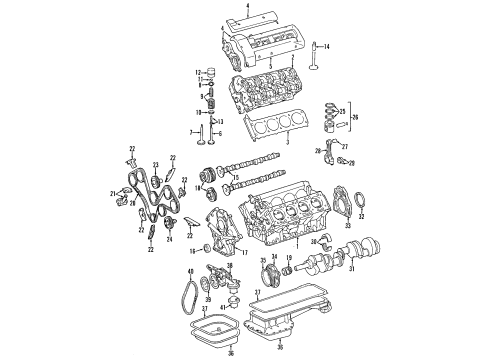 Mercedes-Benz 119-223-37-04 Front Mount Bracket