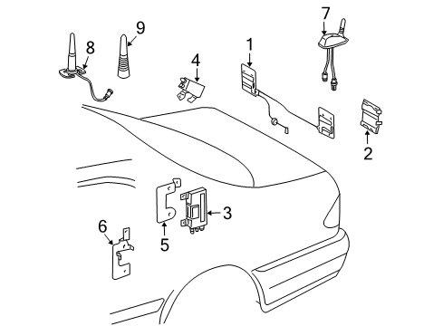 Mercedes-Benz 210-820-32-89 Amplifier