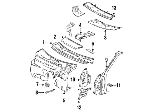 Mercedes-Benz 123-627-01-25 Center Cover