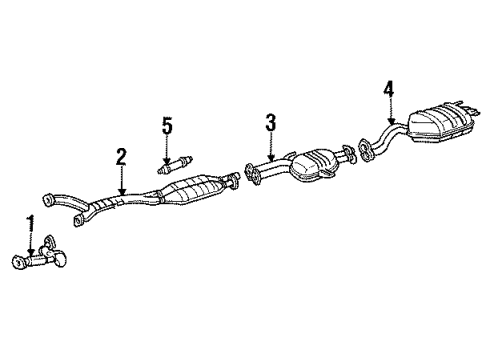 Mercedes-Benz 140-490-03-15 Muffler