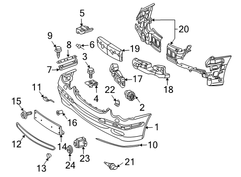 Mercedes-Benz 209-885-01-53 Outer Grille