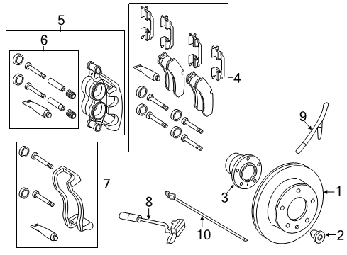 Mercedes-Benz 906-540-12-17-64 Rear Speed Sensor