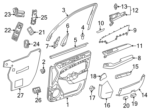 Mercedes-Benz 166-905-19-51 Switch