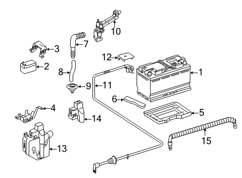 Mercedes-Benz 251-540-03-41 Negative Cable