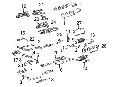 Mercedes-Benz 215-490-08-21 Muffler