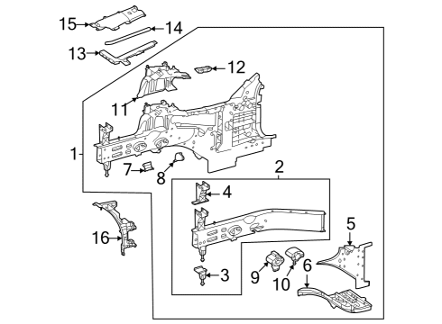 Mercedes-Benz 000000-008995 Side Rail Assembly Rear Bolt