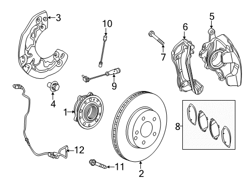 Mercedes-Benz 001-421-41-86 Caliper Seal Kit