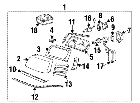 Mercedes-Benz 140-820-82-66 Lens