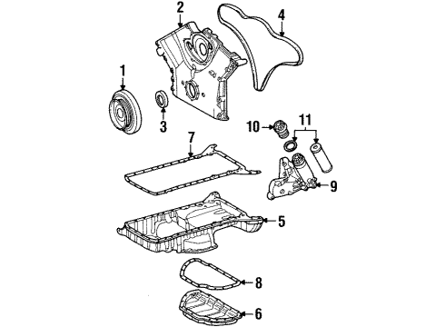 Mercedes-Benz 120-230-00-40 Power Steering Pump Support Bracket