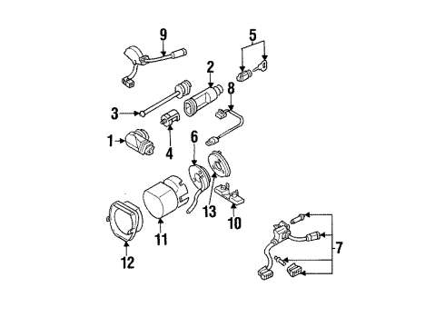 Mercedes-Benz 140-540-00-44 Signal Switch