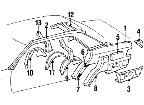 Mercedes-Benz 124-630-49-21 Quarter Panel