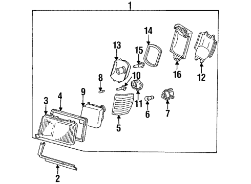 Mercedes-Benz 003-820-38-42 Height Adjuster