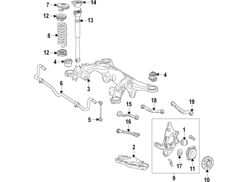 Mercedes-Benz 003-990-73-05-64 Front Lateral Arm Outer Bolt