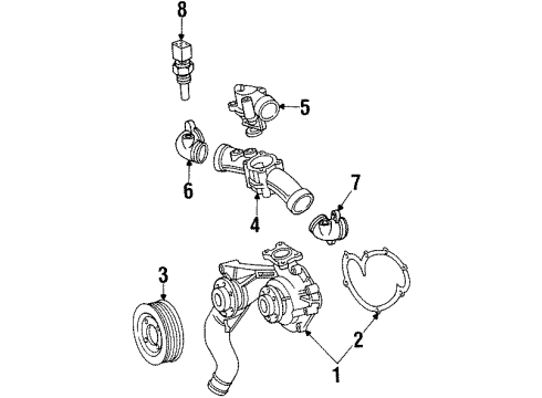 Mercedes-Benz 120-200-07-05 Pulley