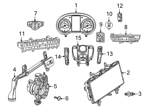 Mercedes-Benz 205-900-52-39-9051 Multifunction Switch