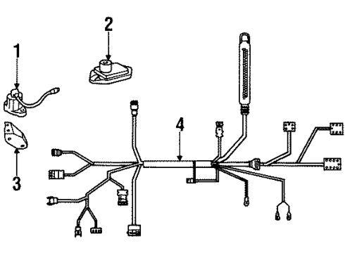 Mercedes-Benz 129-540-71-10 Harness