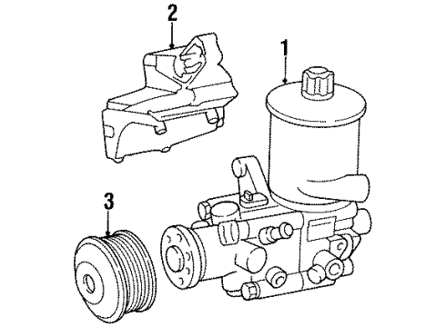 Mercedes-Benz 140-466-52-01-80 Power Steering Pump