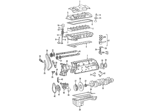 Mercedes-Benz 604-038-03-10 Bearings