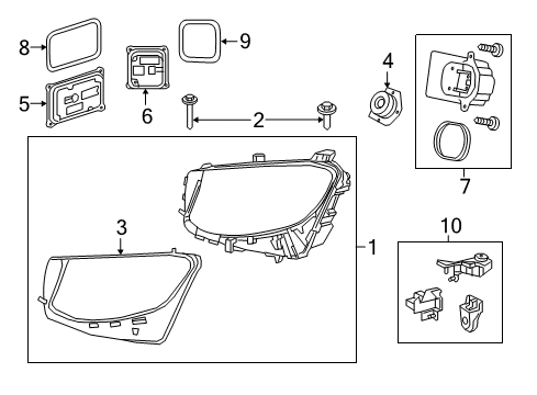 Mercedes-Benz 253-906-10-01 Composite Headlamp