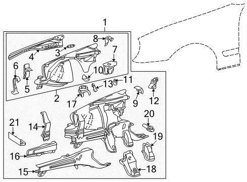 Mercedes-Benz 208-626-09-14 Suspension Support