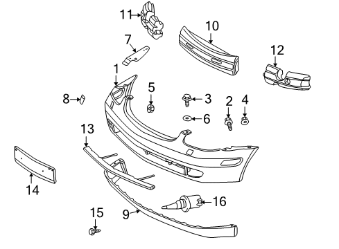 Mercedes-Benz 170-260-00-00 Refrigerant Temperature Sensor