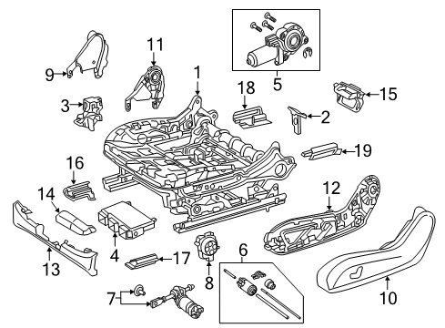 Mercedes-Benz 205-905-19-07-7N49 Adjuster Switch