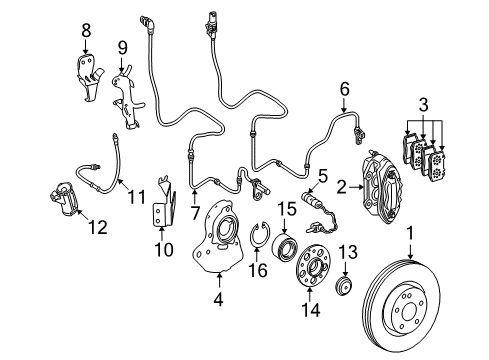 Mercedes-Benz 004-420-51-83 Caliper