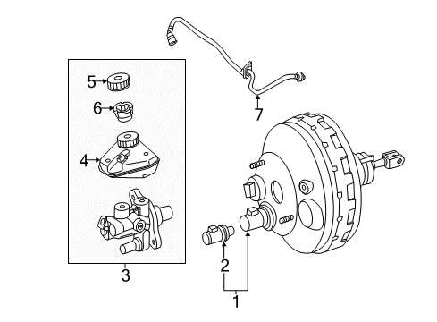 Mercedes-Benz 221-430-43-30 Brake Booster