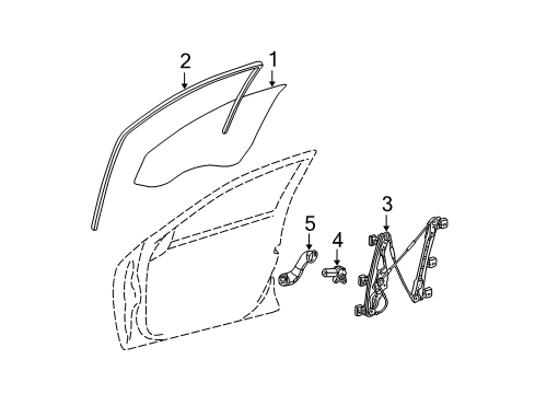 Mercedes-Benz 210-820-53-42 Window Motor