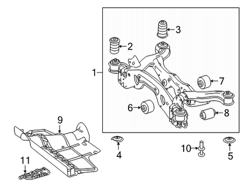 Mercedes-Benz 246-353-04-00 Differential Mount Nut