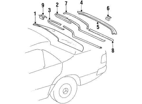 Mercedes-Benz 124-670-33-80 Back Glass