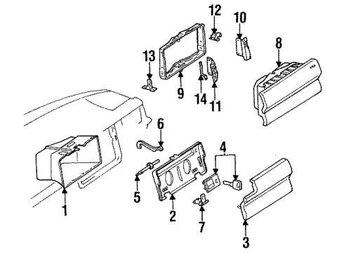 Mercedes-Benz 124-689-24-14 Reinforcement Bracket