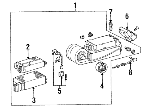 Mercedes-Benz 140-830-02-72-64 Refrigerant Temperature Sensor