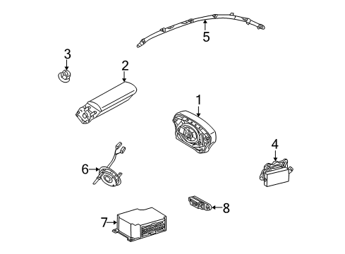 Mercedes-Benz 220-821-47-51 Passenger Discriminating Sensor