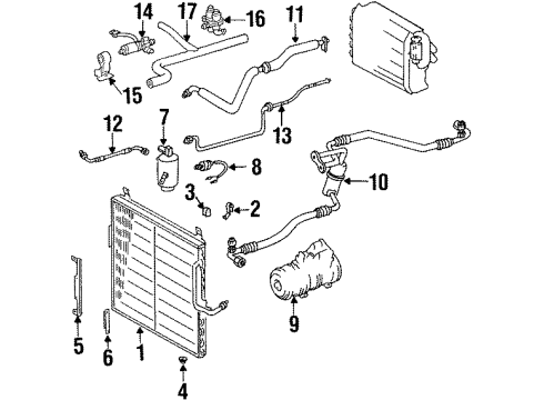 Mercedes-Benz 602-130-49-57 A/C Hoses