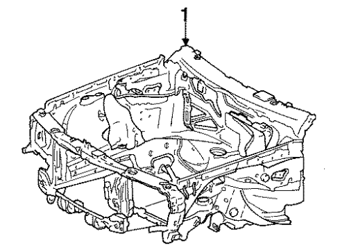 Mercedes-Benz 201-620-05-01 Front Support