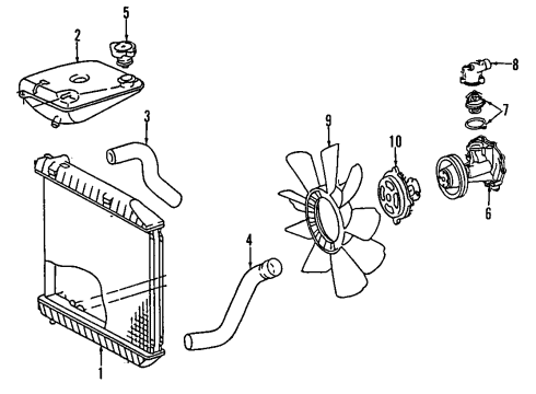 Mercedes-Benz 107-500-01-49-64 Reservoir