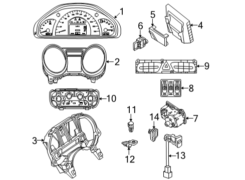 Mercedes-Benz 463-540-38-02 Instrument Cluster