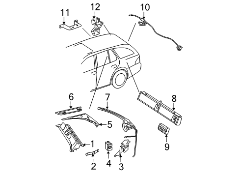 Mercedes-Benz 211-690-48-53-8J40 Lower Trim