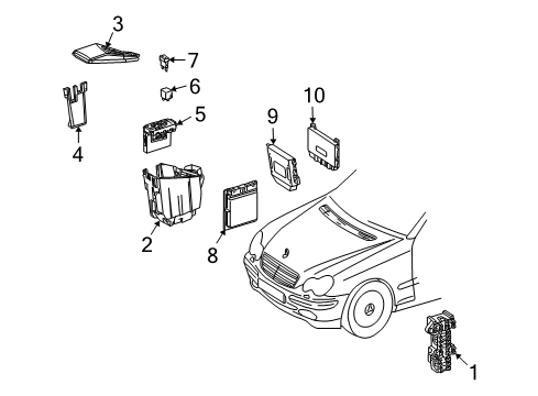 Mercedes-Benz 209-545-17-01 Body Control Module