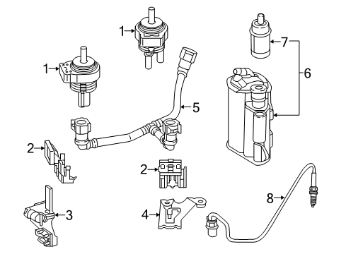 Mercedes-Benz 177-078-54-00 Oil/Air Separator