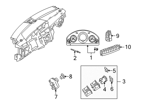 Mercedes-Benz 212-900-43-13-80 Instrument Cluster