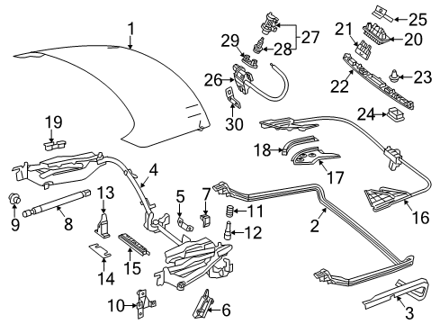 Mercedes-Benz 231-980-03-64 Lift Cylinder